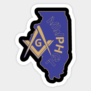 MWPHGLIL - Blue & Gold Sticker